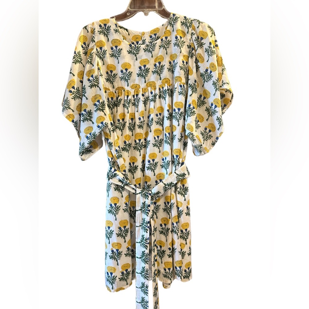Emerson Fry Yellow and Green Mini Dress